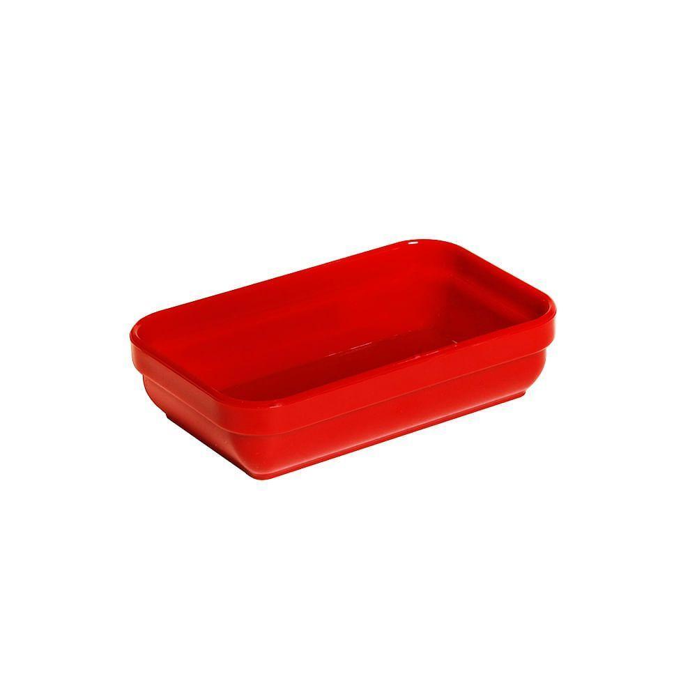 Travessa Cheff Retangular 250ml Vermelha Em Polipropileno Linha Tropical Vem - 1