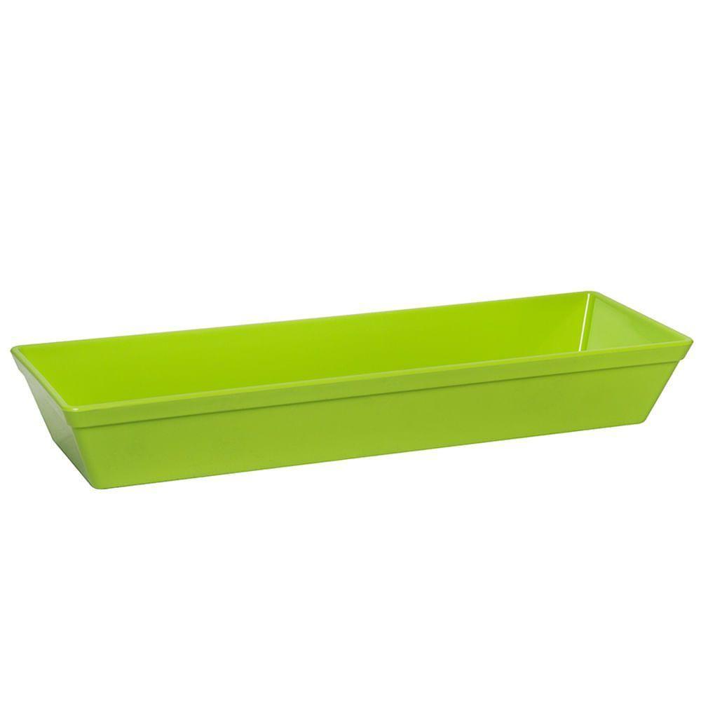 Travessa Stillo Retangular 4l Verde Em Polipropileno Linha Tropical Vem - 1