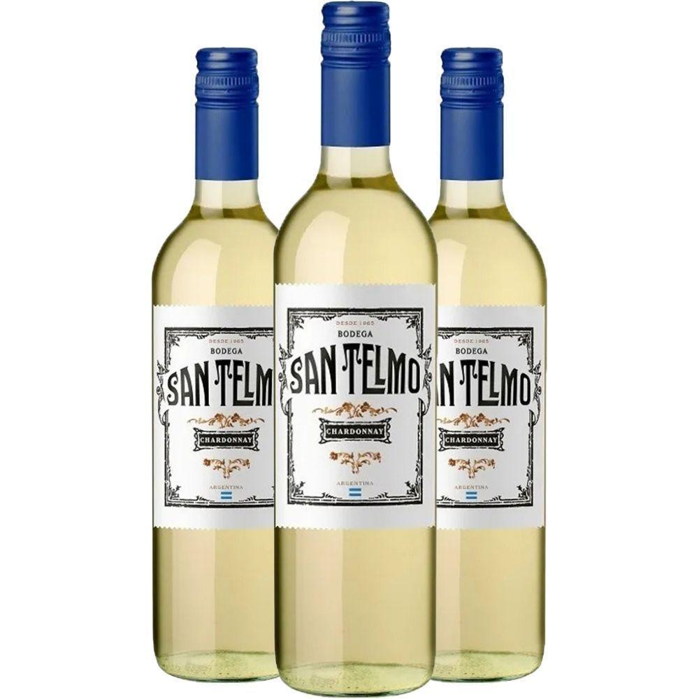 Vinho Branco San Telmo Chardonnay 750Ml (3 Unidades) - 1