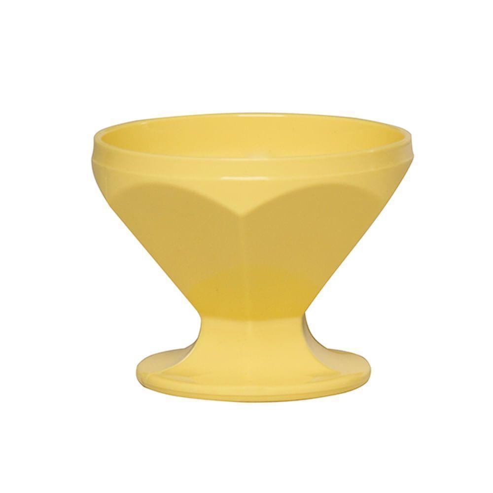Taça Caribe De Sobremesa 150ml Amarelo Claro Em Polipropileno Linha Tendências Vem - 1