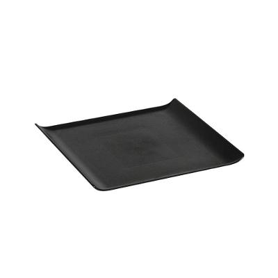 Bandeja Servir Quadrada 30x30 Preta Em Polipropileno Linha Tropical Vem