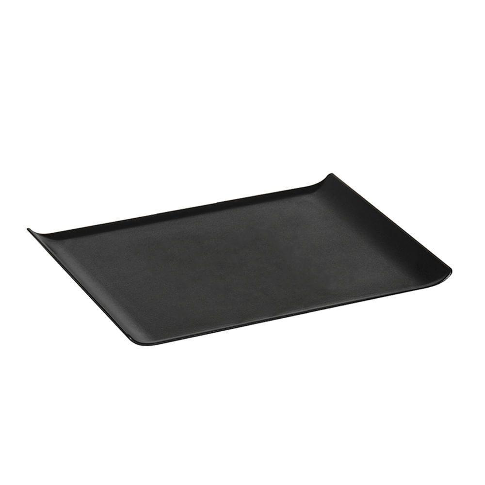 Bandeja Servir Quadrada 30x45 Preta Em Policarbonato Linha Profissional Cook Vem - 1