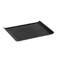Bandeja Servir Quadrada 30x45 Preta Em Policarbonato Linha Profissional Cook Vem - 1