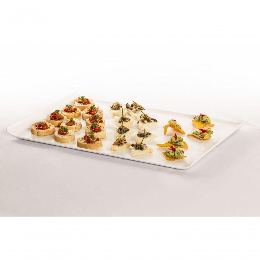 Bandeja Servir Quadrada 30x30 Preta Em Policarbonato Linha Profissional Cook Vem - 8