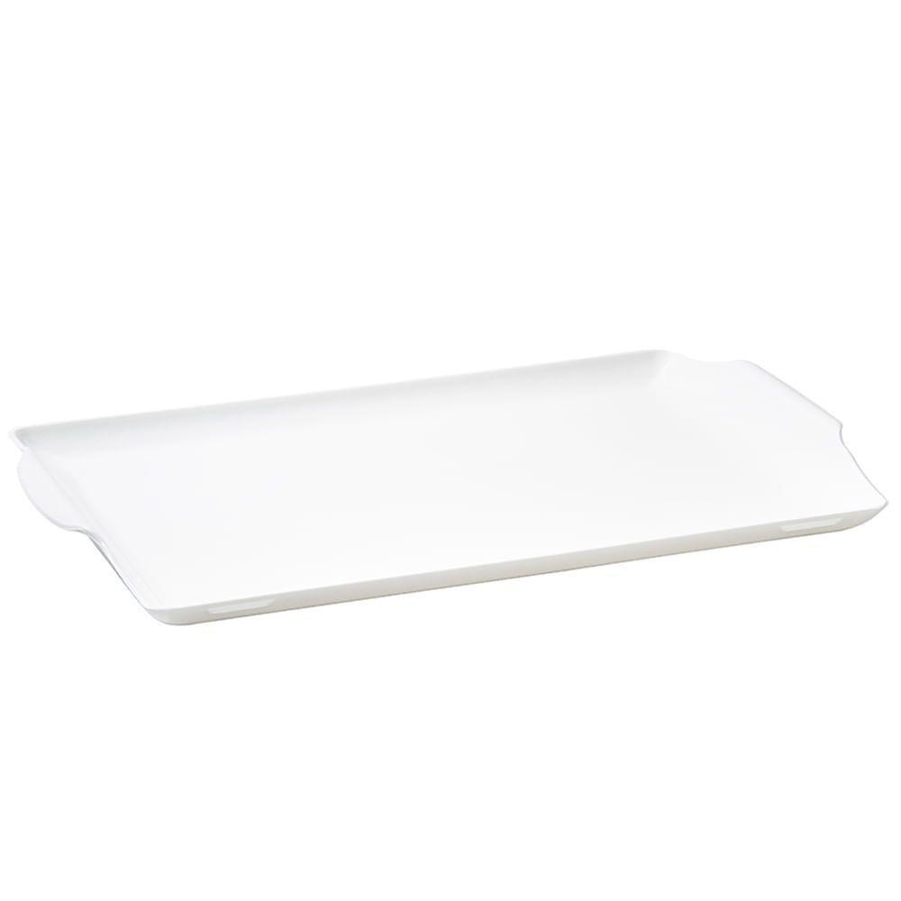 Bandeja Square Retangular 35x50 Branca Em Policarbonato Linha Profissional Cook Vem - 1