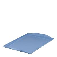 Bandeja Square Retangular 23x35 Azul Em Polipropileno Linha Tendência Vem - 1