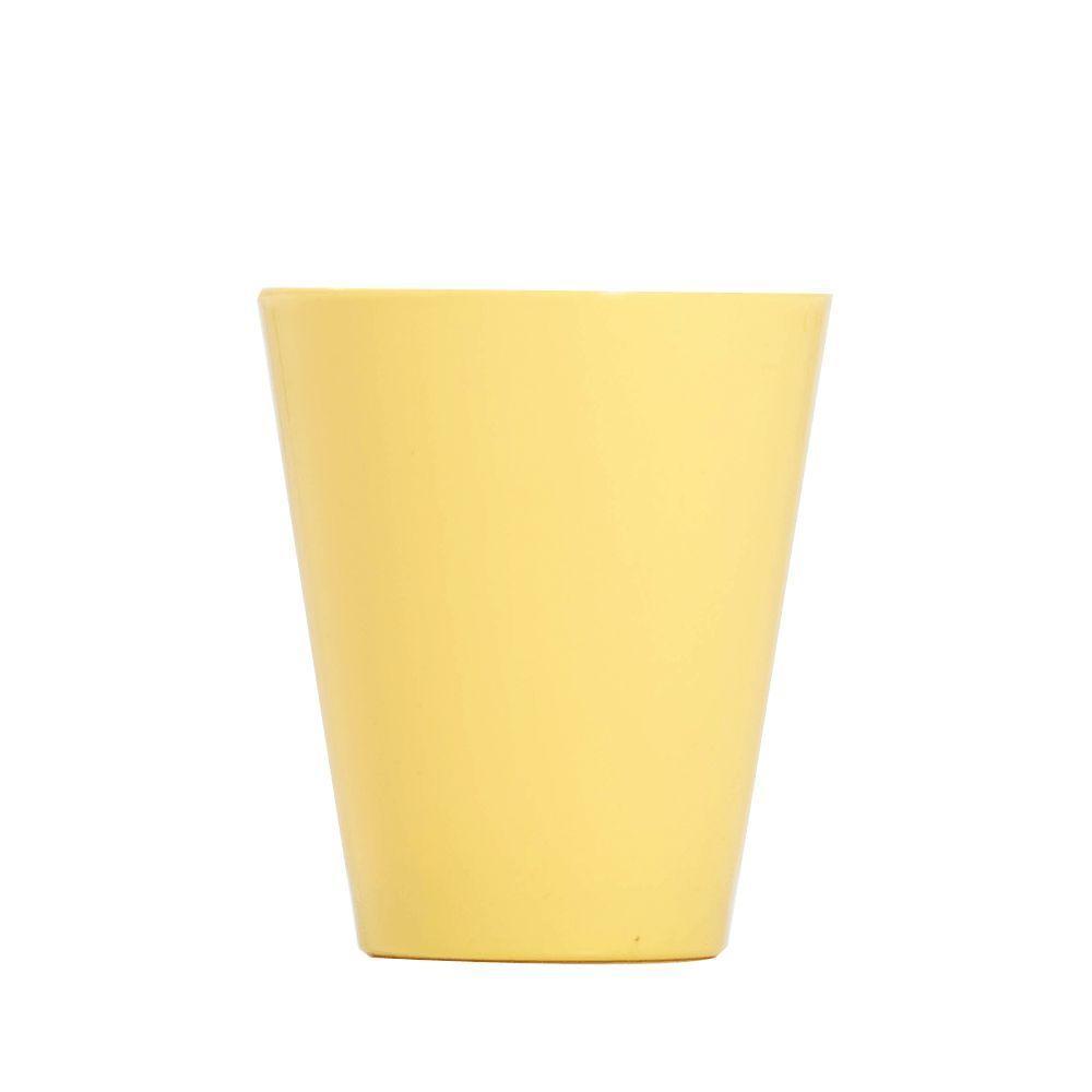 Copo Fresc Redondo 350ml Amarelo Claro Em Polipropileno Linha Tendência Vem - 7