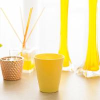 Copo Fresc Redondo 350ml Amarelo Claro Em Polipropileno Linha Tendência Vem - 6