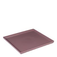 Prato Square Quadrado 27x27 Rosé Em Polipropileno Linha Tendência Vem - 8