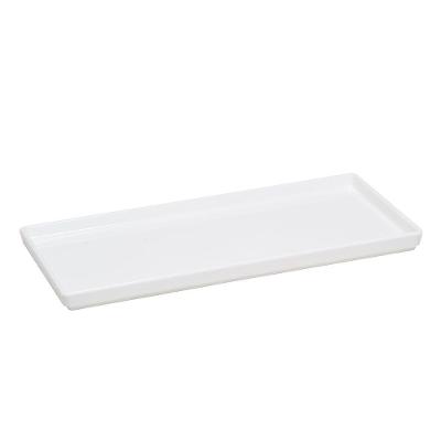 Prato Square Retangular 135x27 Branco Em Polipropileno Linha Tropical Vem