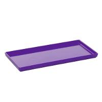 Prato Square Retangular 13,5x27 Roxo Em Polipropileno Linha Tropical Vem - 1