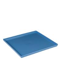 Prato Square Quadrado 27x27 Azul Em Polipropileno Linha Tendência Vem - 8