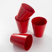 Copo Fresc Redondo 350ml Coral Em Polipropileno Linha Tendência Vem - 5