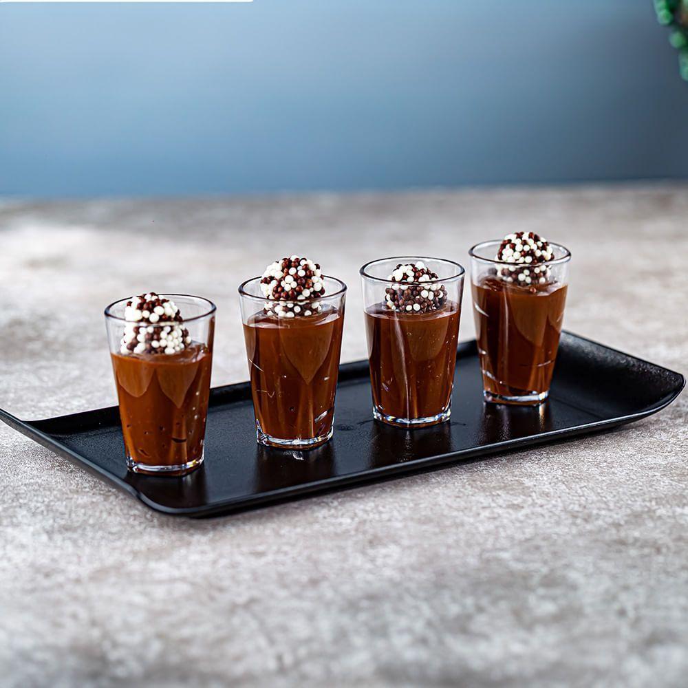 Copo Dolce Redondo 80ml Preto Em Policarbonato Linha Profissional Cook Vem - 4