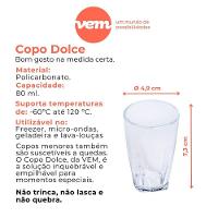 Copo Dolce Redondo 80ml Preto Em Policarbonato Linha Profissional Cook Vem - 7