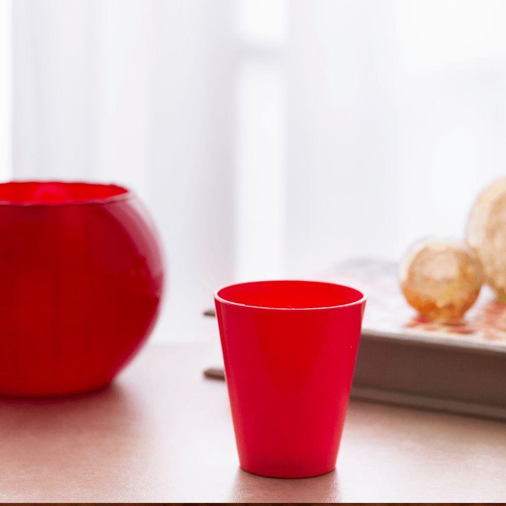 Copo Fresc Redondo 350ml Coral Em Policarbonato Linha Tendência Vem - 9