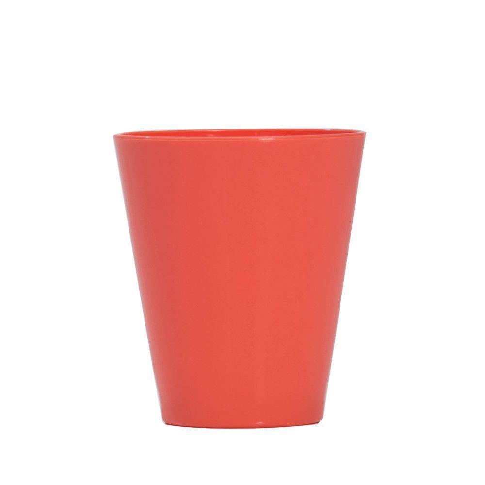Copo Fresc Redondo 350ml Coral Em Policarbonato Linha Tendência Vem - 10