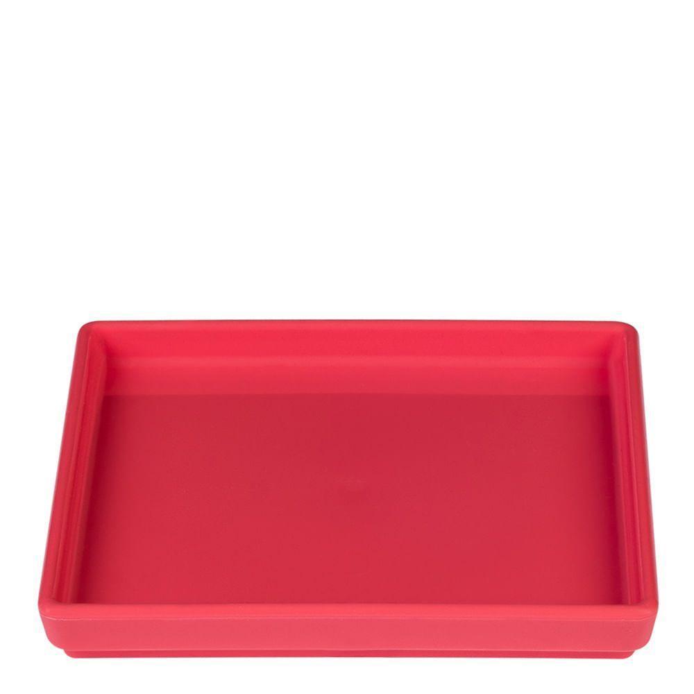 Prato Square Quadrado 13,5x13,5 Coral Em Polipropileno Linha Tendência Vem - 1