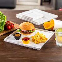 Prato Square Quadrado 13,5x13,5 Preto Em Policarbonato Linha Profissional Cook Vem - 3