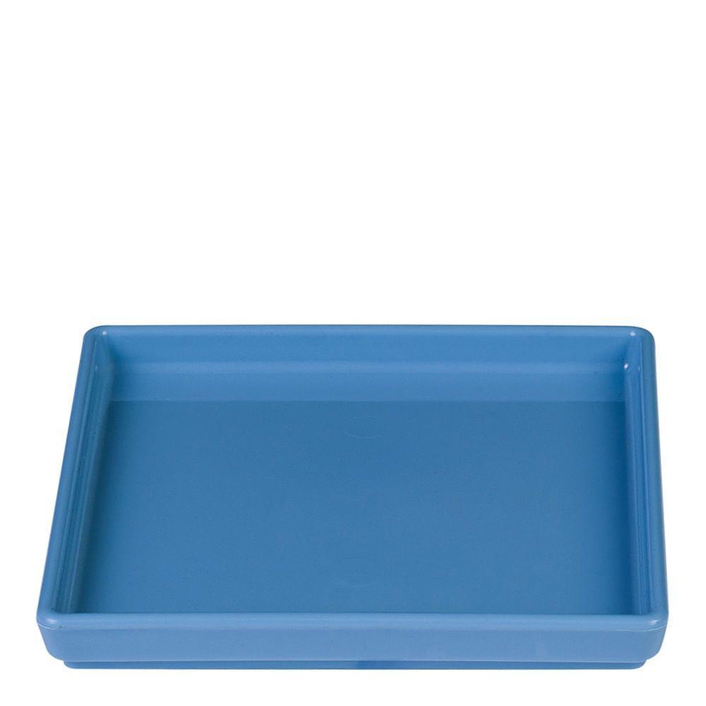 Prato Square Quadrado 13,5x13,5 Azul Em Polipropileno Linha Tendência Vem - 1