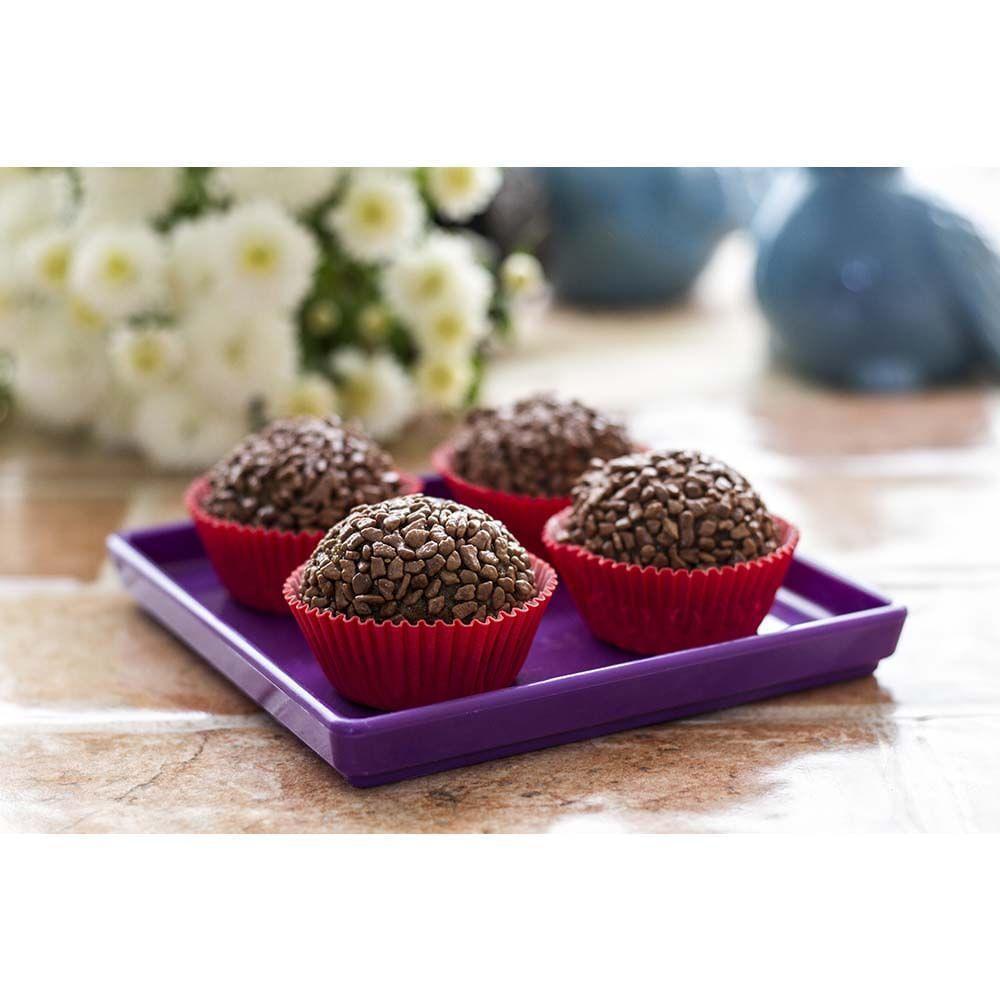 Prato Square Quadrado 13,5x13,5 Azul Em Polipropileno Linha Tendência Vem - 4