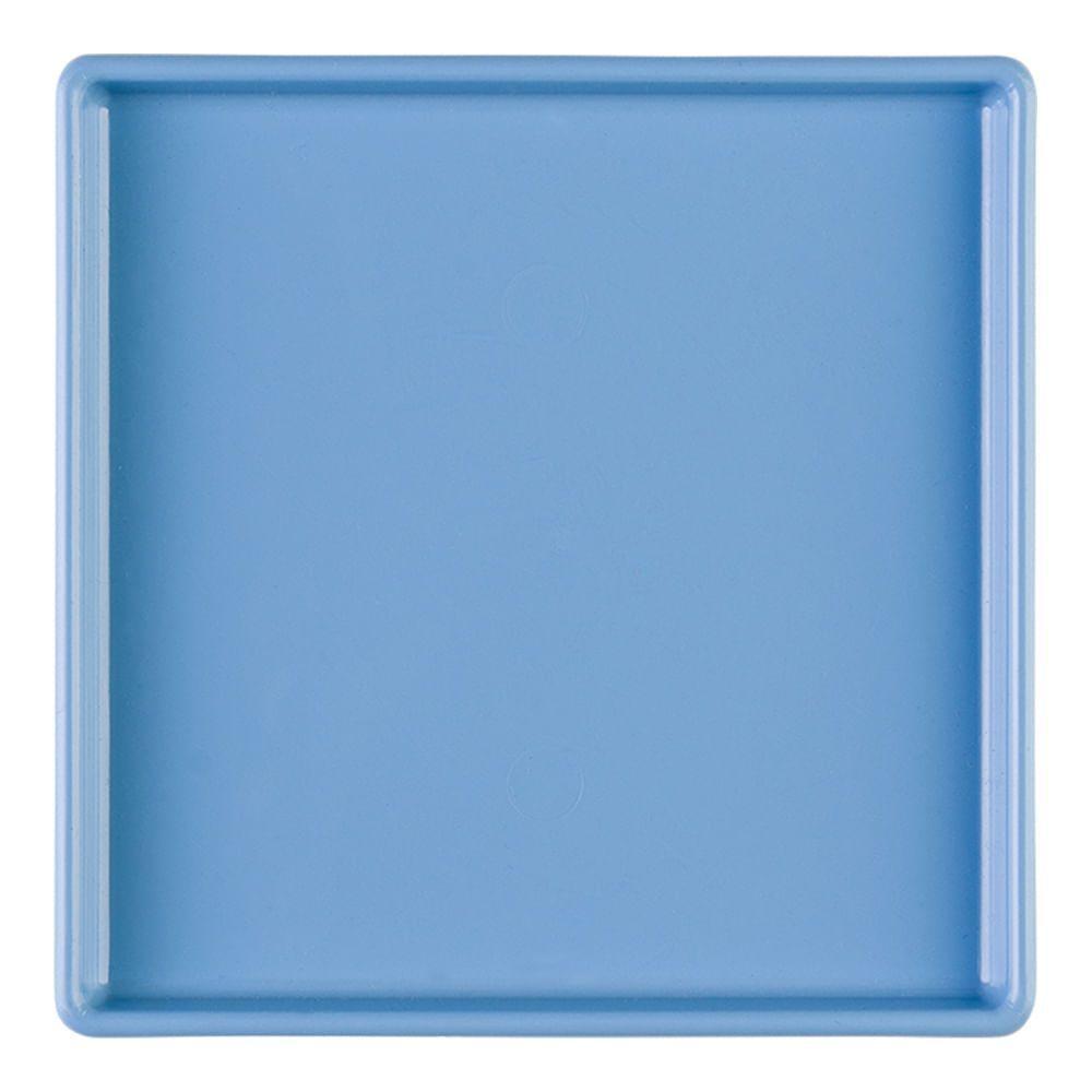 Prato Square Quadrado 13,5x13,5 Azul Em Polipropileno Linha Tendência Vem - 8