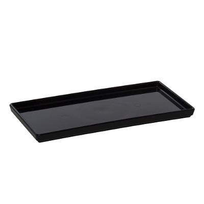 Prato Square Retangular 13,5x27 Preto Em Polipropileno Linha Tropical Vem