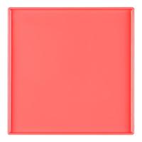 Prato Square Quadrado 27x27 Coral Em Polipropileno Linha Tendência Vem - 7