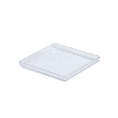 Prato Square Quadrado 13,5x13,5 Natural Em Policarbonato Linha Profissional Cook Vem