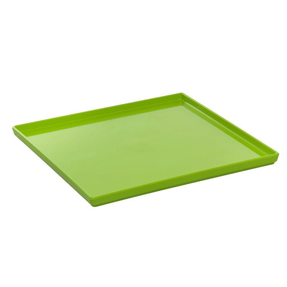 Prato Square Quadrado 27x27 Verde Em Polipropileno Linha Tropical Vem - 1