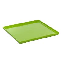 Prato Square Quadrado 27x27 Verde Em Polipropileno Linha Tropical Vem - 1