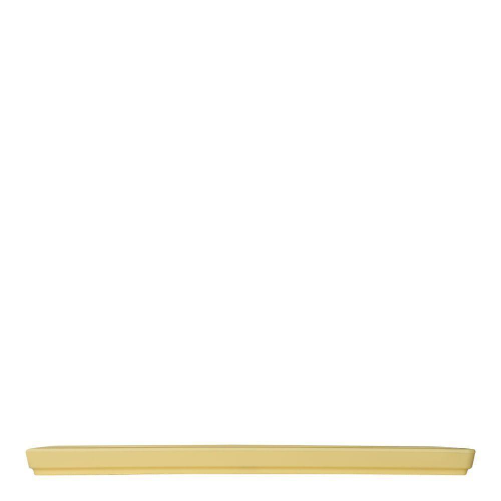 Prato Square Quadrado 27x27 Amarelo Claro Em Polipropileno Linha Tendência Vem - 6