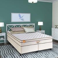 Colchão King Pequim 193x203cm Molas Ultralastic Softgel Inducol Cr445e Branco/bege Branco/bege - 4
