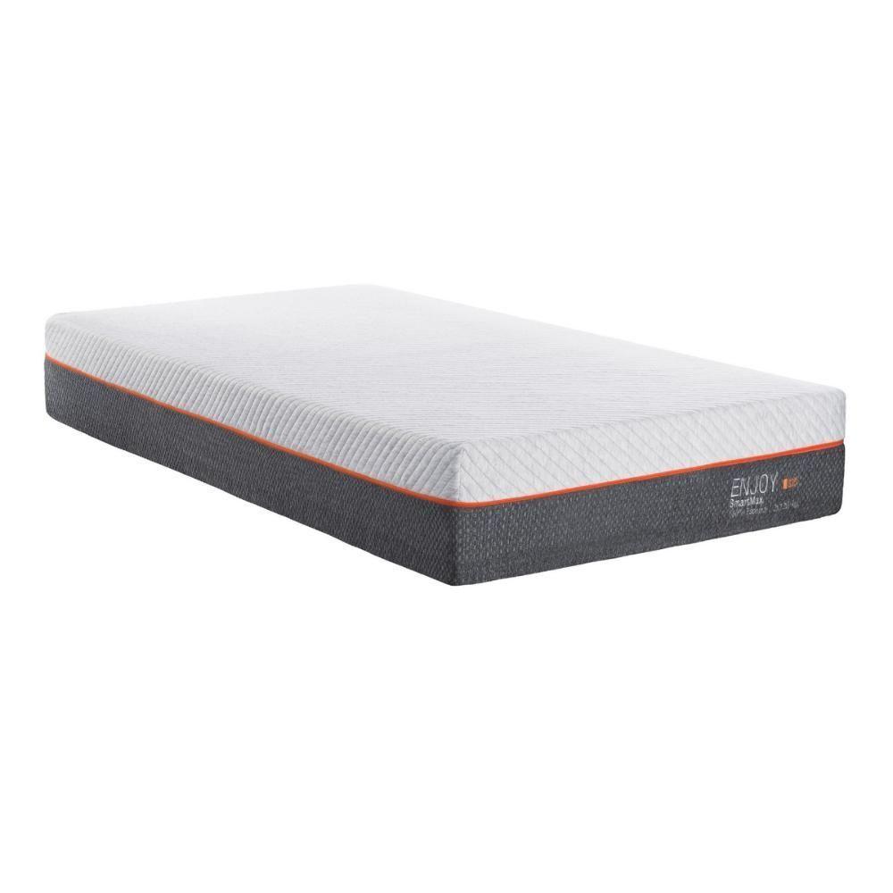 Colchão Solteirão Bed In A Box Enjoy Smartmax 96x203cm Espuma Mista Inducol Cr449b Branco/cinza Branco/cinza - 1