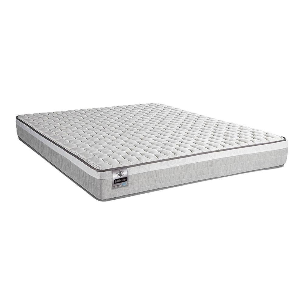 Colchão Casal Hanover 138x188cm Molas Ensacadas Softgel Inducol Cr447c Branco/cinza Branco/cinza - 1