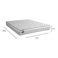 Colchão Casal Hanover 138x188cm Molas Ensacadas Softgel Inducol Cr447c Branco/cinza Branco/cinza - 2