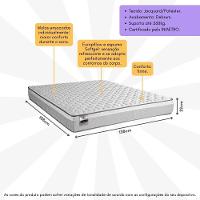 Colchão Casal Hanover 138x188cm Molas Ensacadas Softgel Inducol Cr447c Branco/cinza Branco/cinza - 3