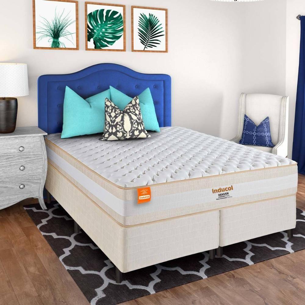 Colchão King Denver 193x203 Molas Ensacadas Com Ultrasoft Foam Inducol Cr443e Branco/bege Branco/bege - 4