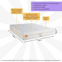 Colchão Casal New London 138x188cm Molas Ensacadas Inducol Cr444c Branco/bege Branco/bege - 3