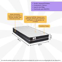 Colchão Solteiro Bogotá 88x188cm Molas Ultralastic Softgel Inducol Cr446a Branco/grafite Branco/grafite - 3