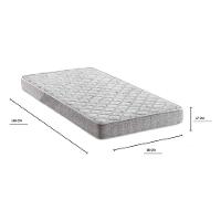 Colchão De Solteiro Com Espuma D33 88x188cm Inducol Cr450b Cinza Cinza - 2