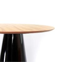 Mesa de Jantar Cone 90 cm Nogueira Preto - 2