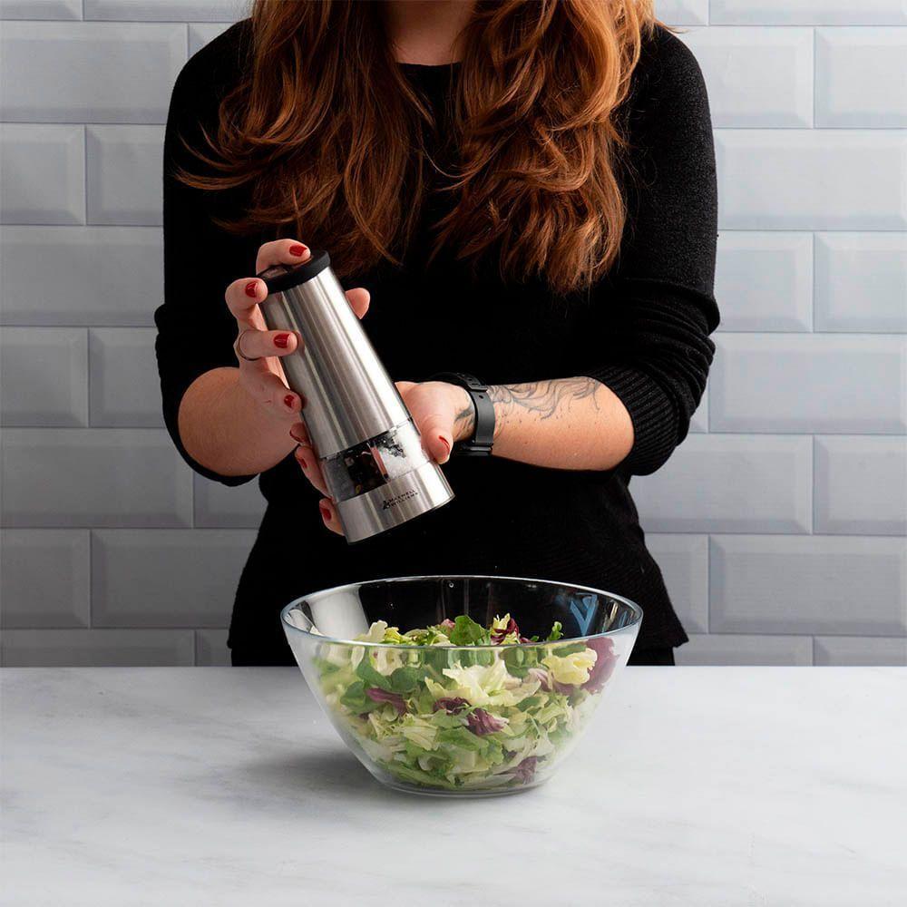 Moedor Duplo Para Sal E Pimenta Elétrico Em Aço Inox 35ml Maxwell & Williams - 10