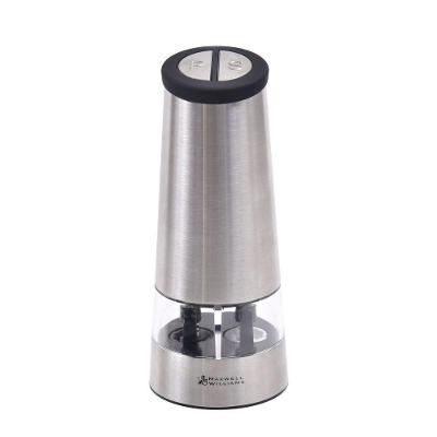 Moedor Elétrico Duplo Cosmopolitan para Sal e Pimenta em Aço Inox Maxwell & Williams