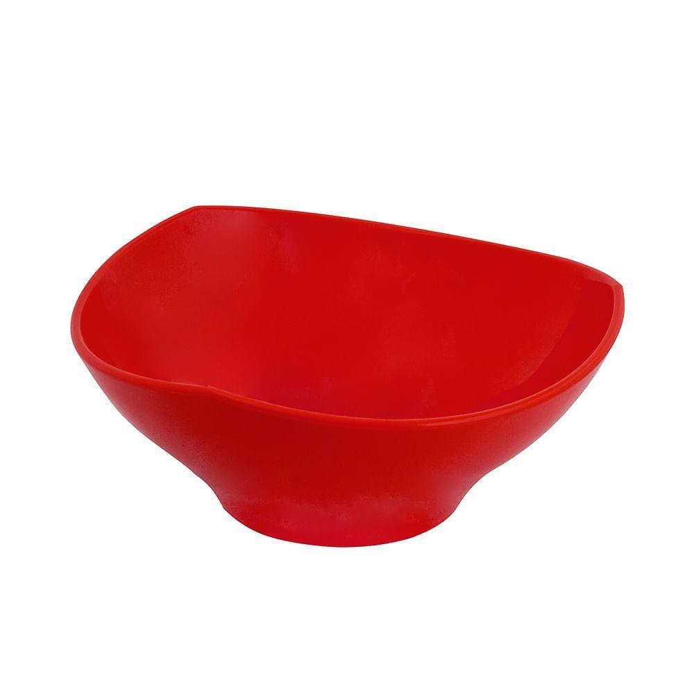 Bowl Flowers 1,5l Vermelho Em Polipropileno Linha Tropical Vem - 1