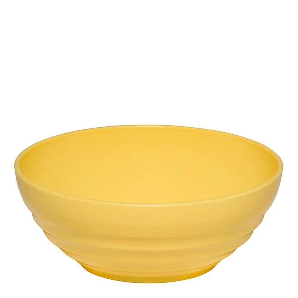 Bowl Oriental Redonda 1,2l Amarela Clara Em Polipropileno Linha Tendência Vem - 1