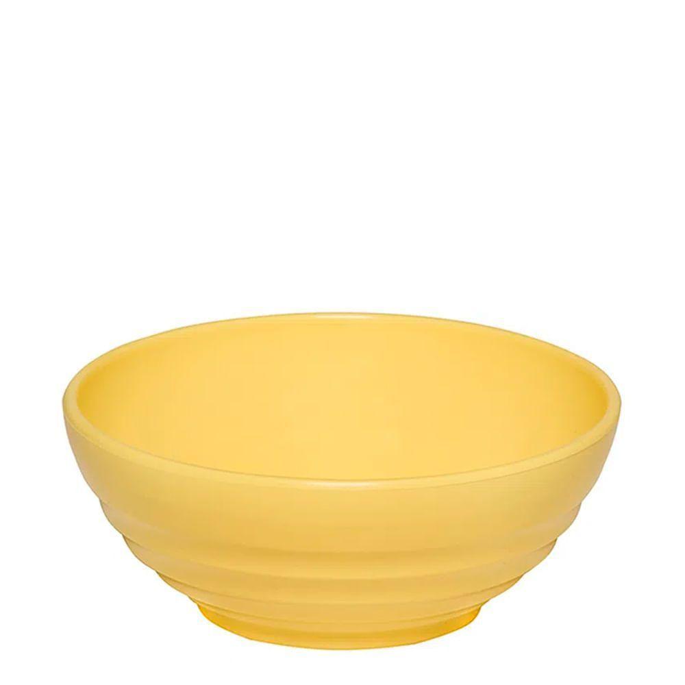 Bowl Oriental Redonda 500ml Amarela Clara Em Polipropileno Linha Tendência Vem - 1
