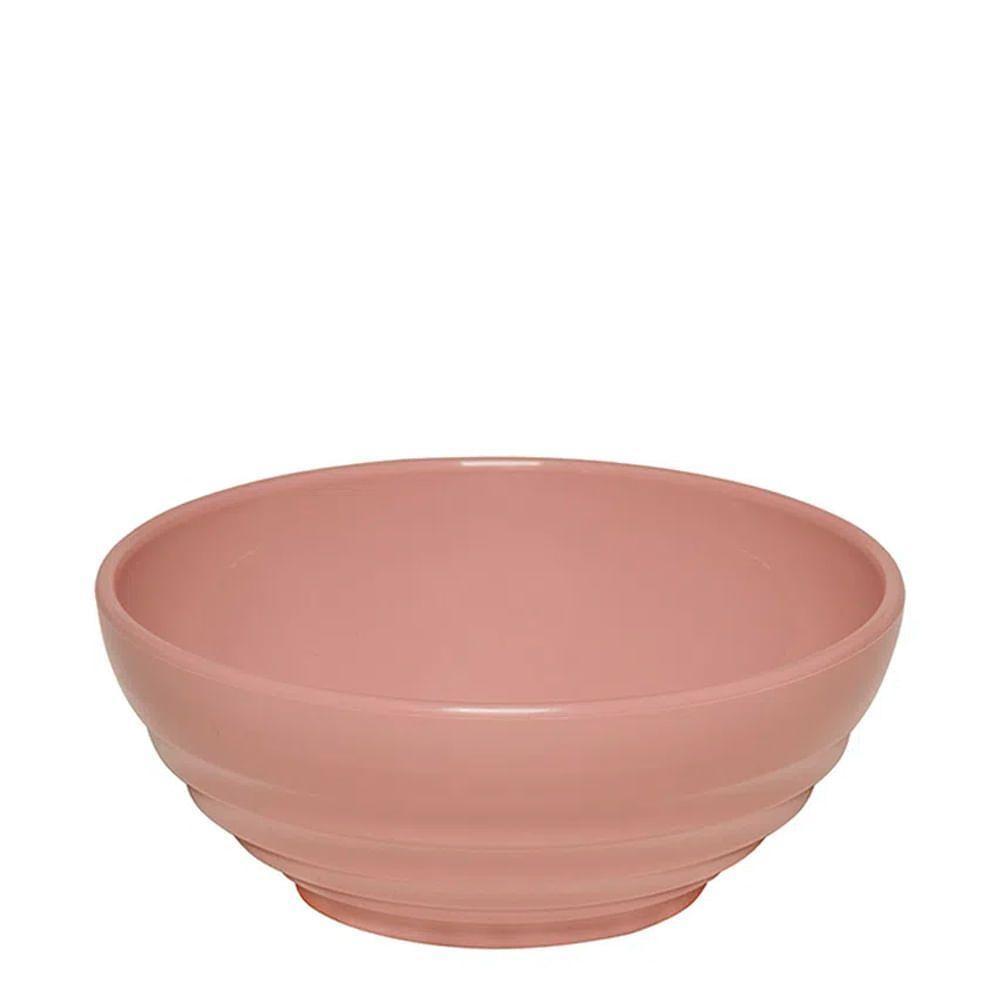 Bowl Oriental Redonda 500ml Rosé Em Polipropileno Linha Tendência Vem - 1