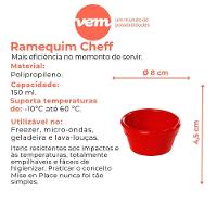 Ramequim Cheff 150ml Branco Em Polipropileno Linha Tropical Vem - 2