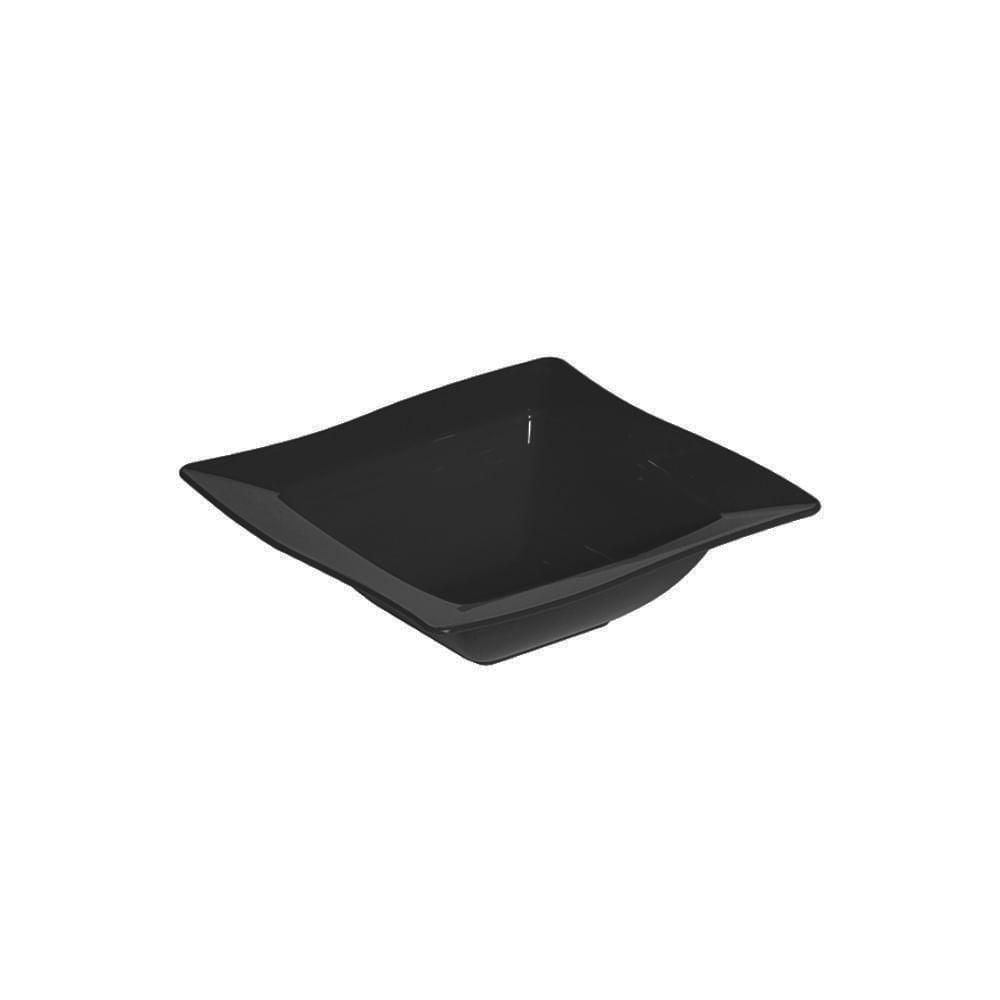 Saladeira Moove Quadrada 800ml Preta Em Polipropileno Linha Tropical Vem - 1